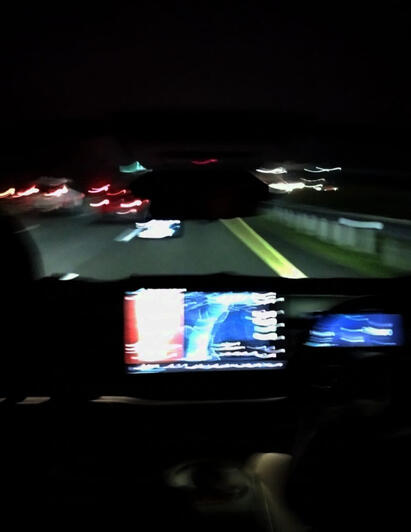 On our way home.